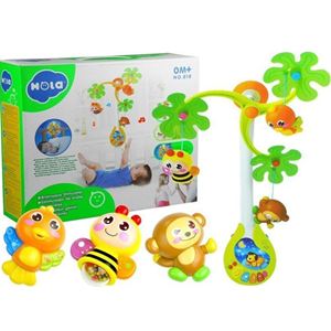 اسباب بازی نوزادی آویز تخت موزیکال هولی تويز Hola Toys مدل 818 _اسباب بازی نوزادی